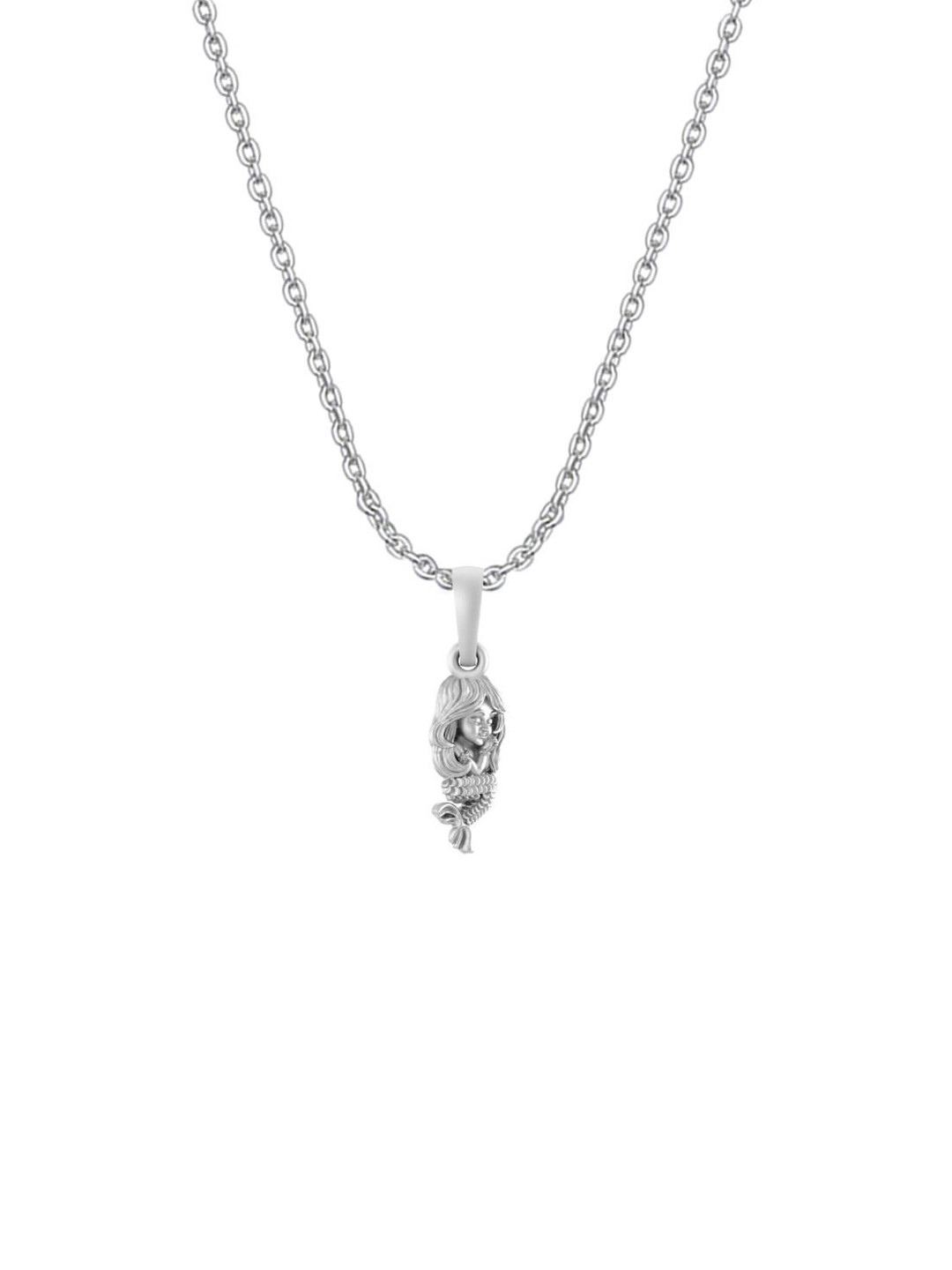 AKSHAT SAPPHIRE 925 Sterling Silver Mermaid Pendants with Chains
