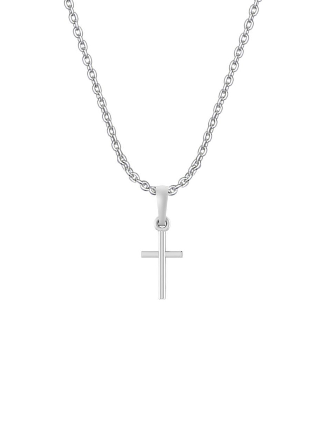 AKSHAT SAPPHIRE 925 Sterling Silver Jesus Pendant With Anchor Chain