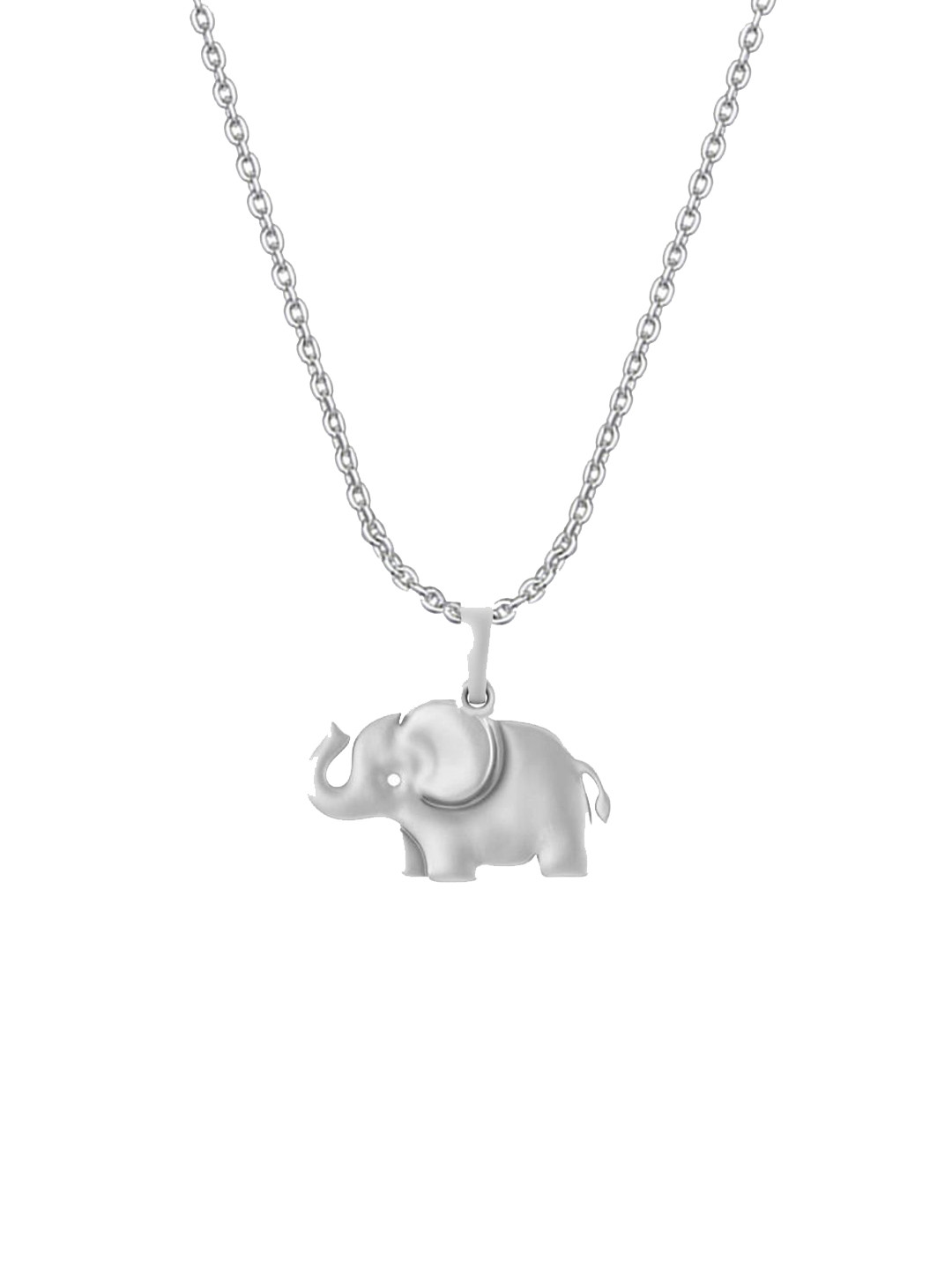 AKSHAT SAPPHIRE 92.5% Sterling Silver Animal Shaped Pendant With Chain