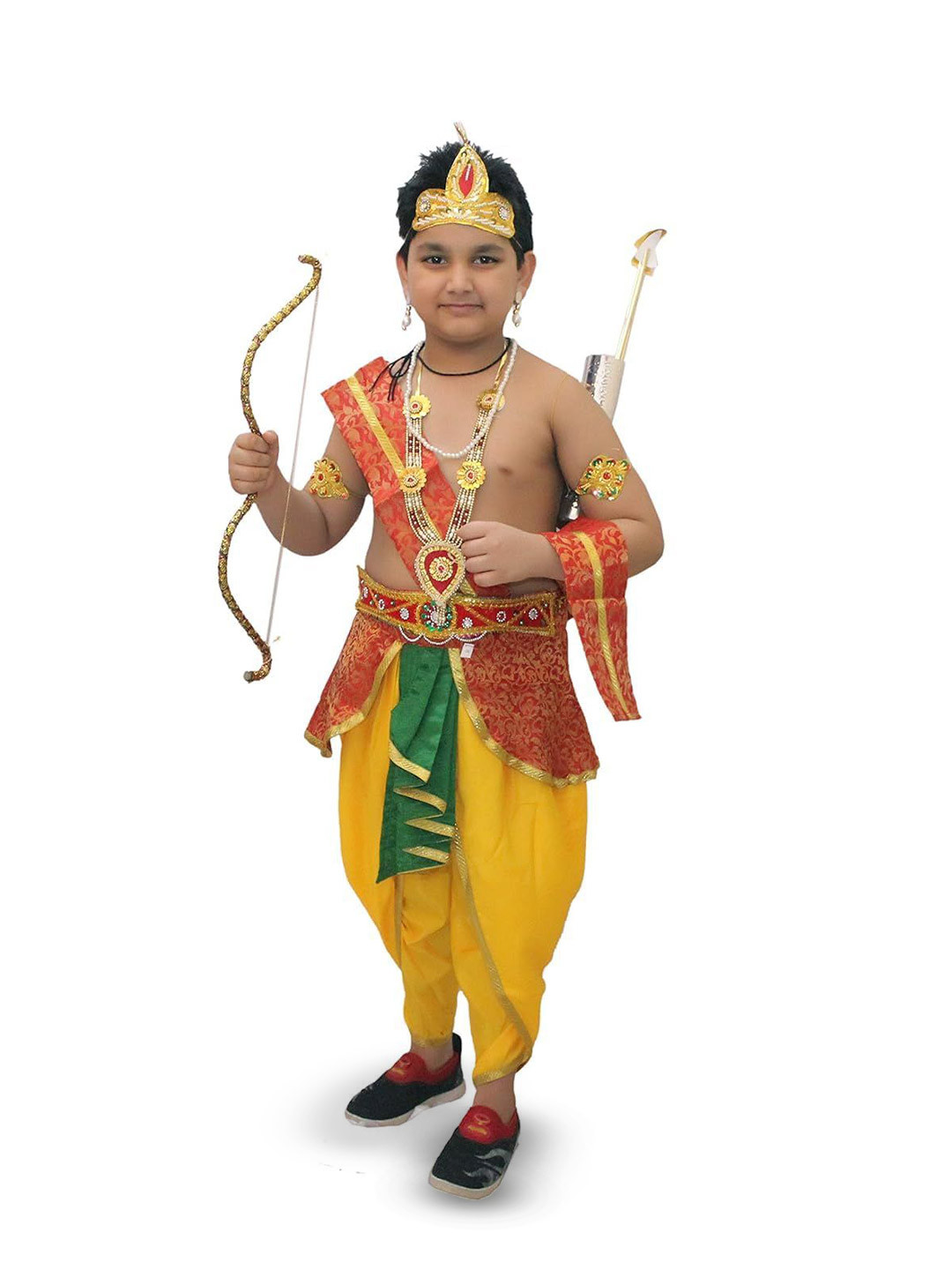 Kaku Fancy dresses Boys Woven Design Boys Ram Navami Costume