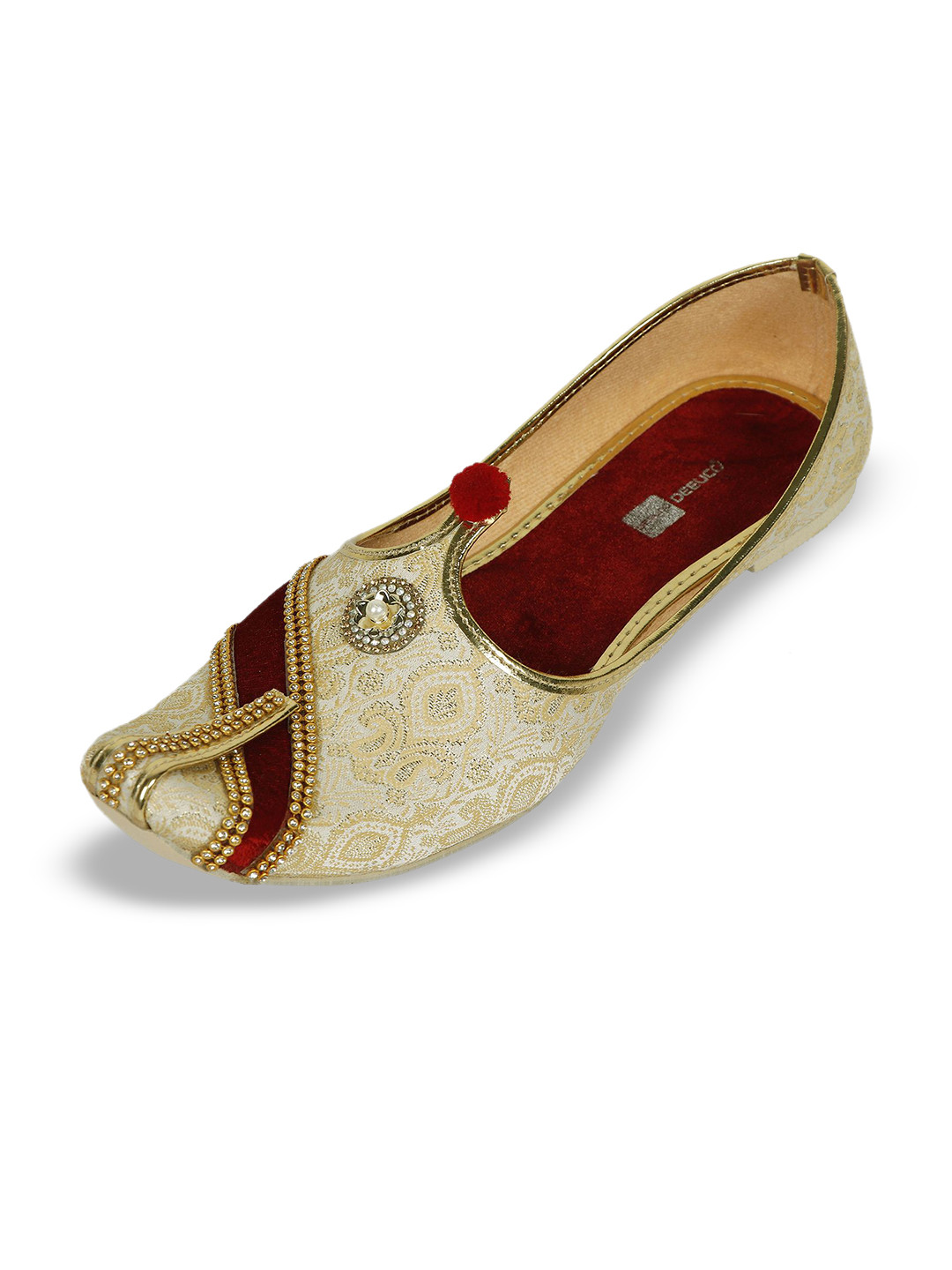 DEEUCO Men Premium Wedding Sherwani Mojari