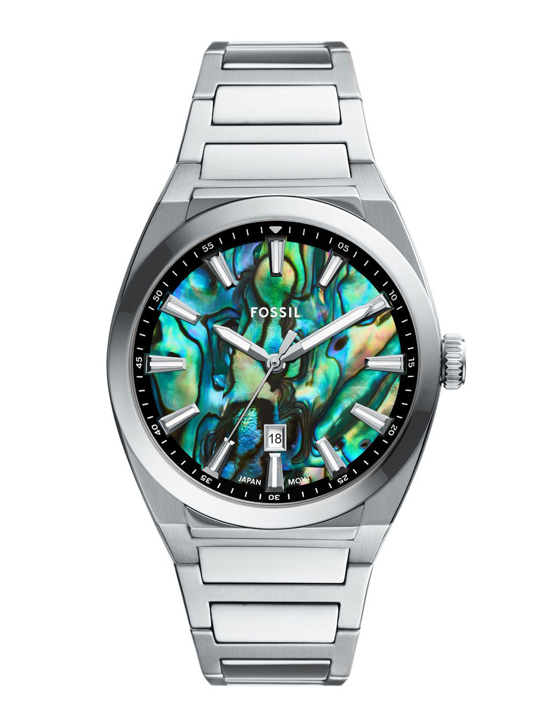 Fossil Everett Men Printed Dial & Stainless Steel Straps Analogue Watch AK_FS6114