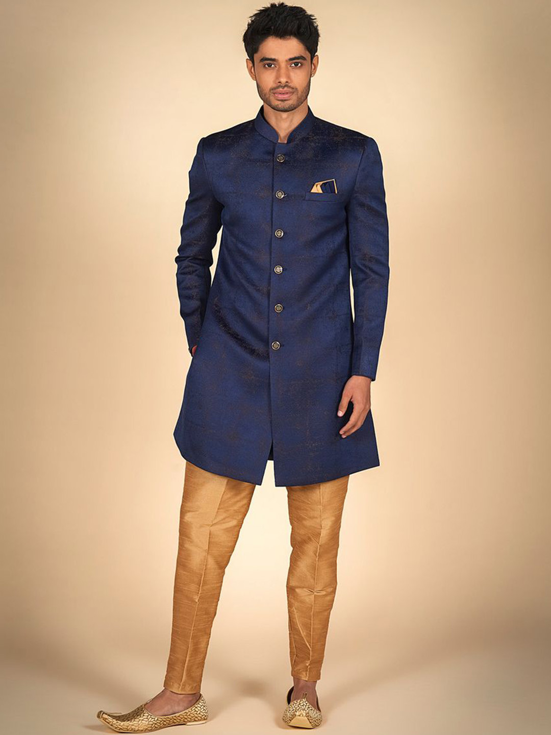 Dulha Ghar Mandarin Collar Indo Western Set