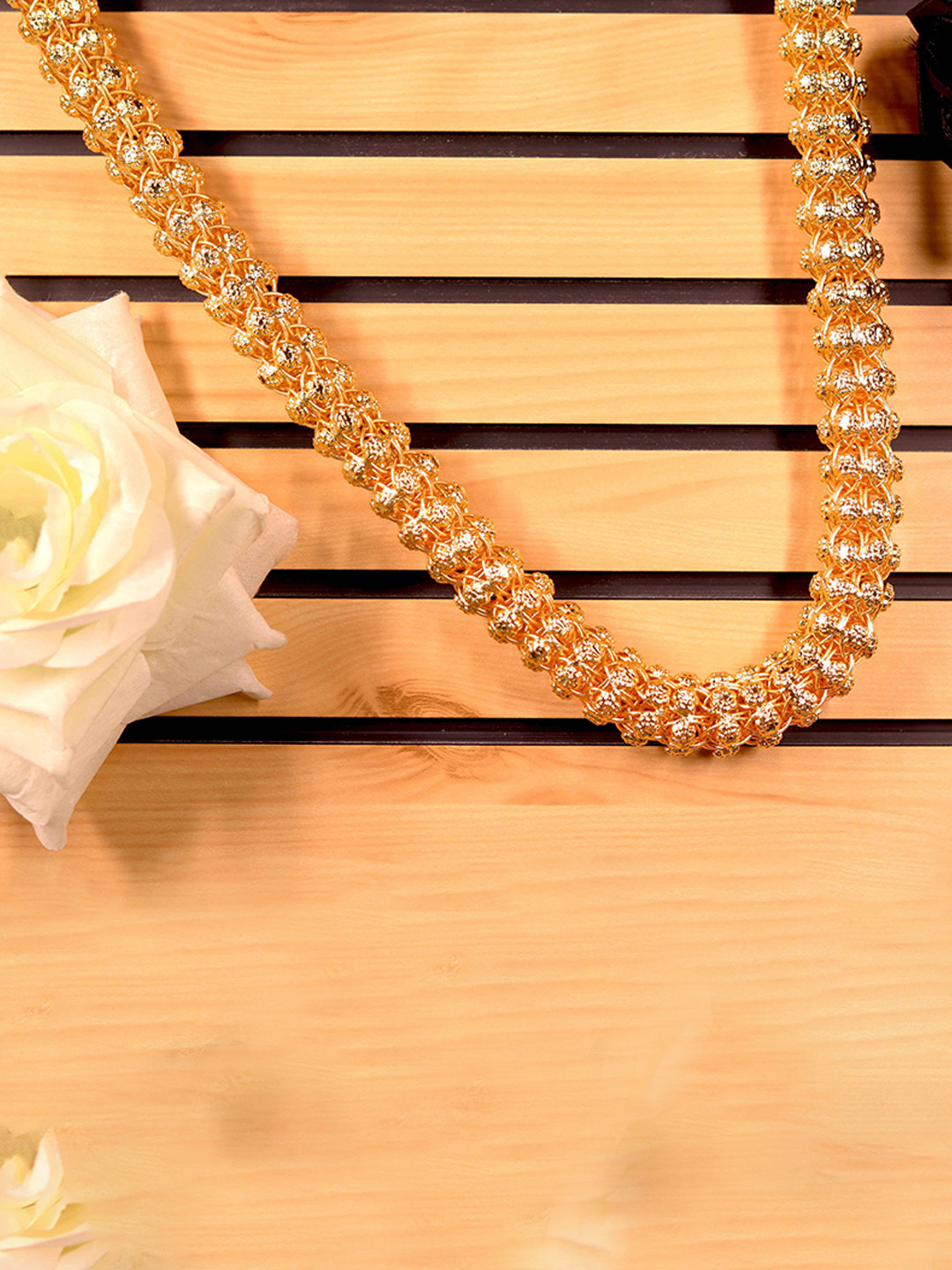 GOLD CASH Unisex Brass Gold-Plated Chain
