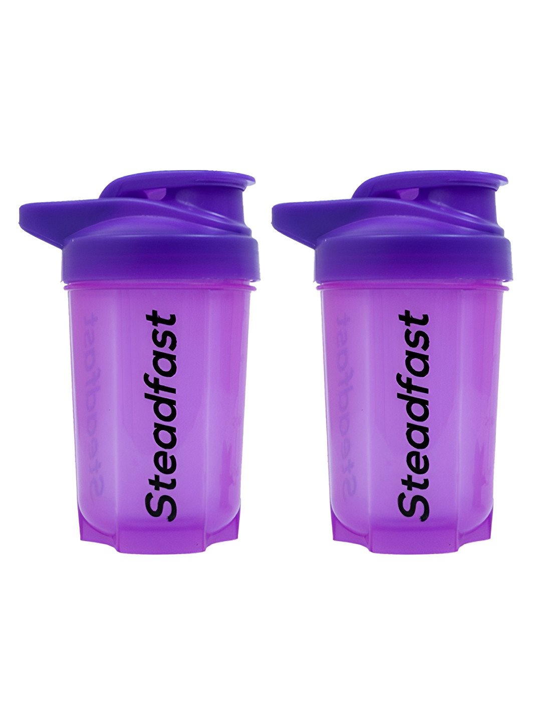 Steadfast Nutrition Purple Plastic Spill Proof 2 Piece Shaker - 400ml