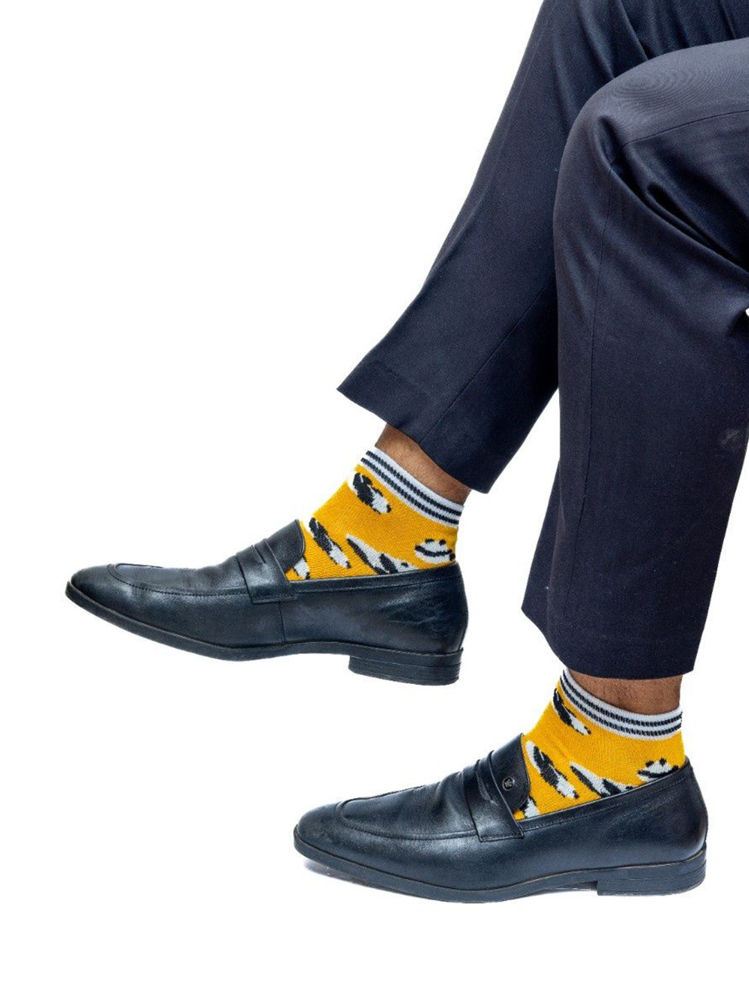 Milk&Whisky Men Patterned Ankle Length Socks