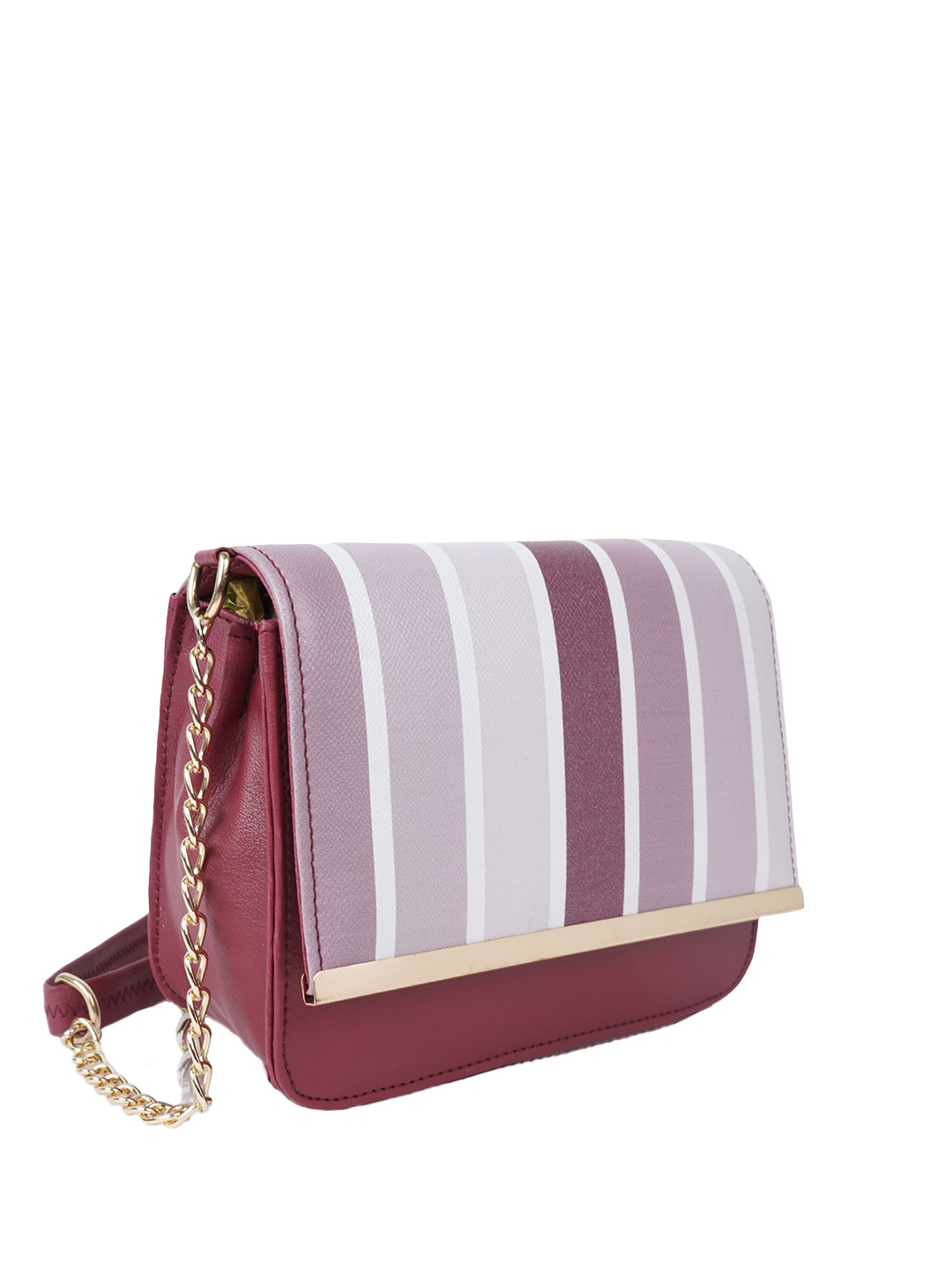 ROLEXO Women Striped Structured Sling Bag