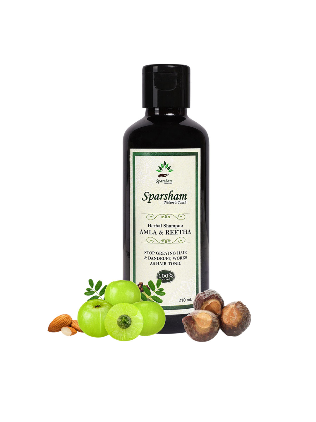 SPARSHAM-NATURE'S TOUCH Herbal Shampoo With Amla & Reetha - 210 ml