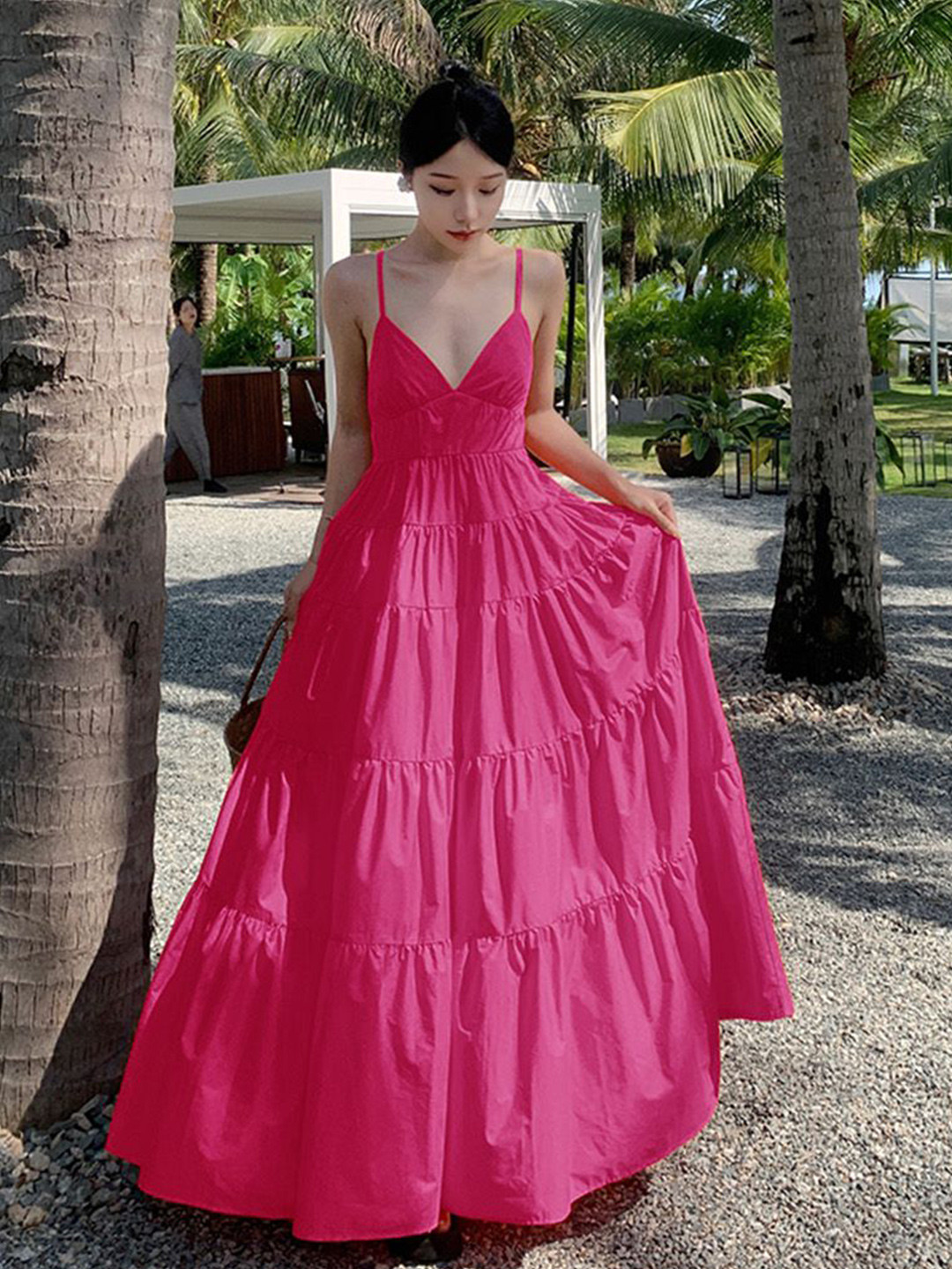 JC Mode Women Tiered Maxi Dress