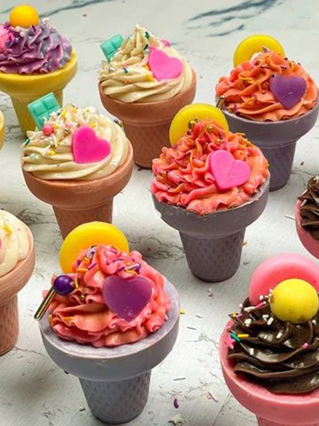 The Sass Bar Funfetti Icecream Cone Soap- 180 g