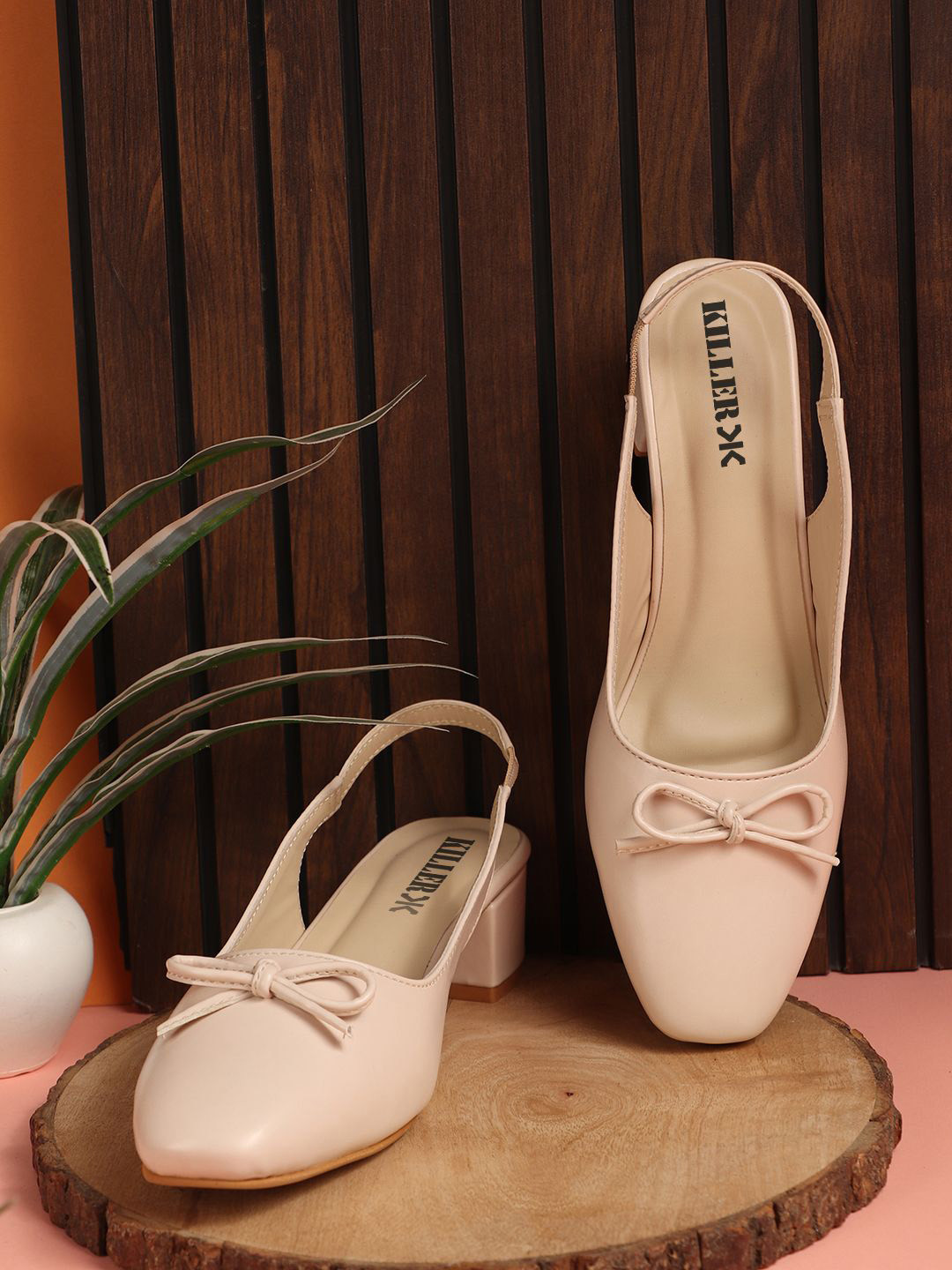 Killer Women Bow Block Heel