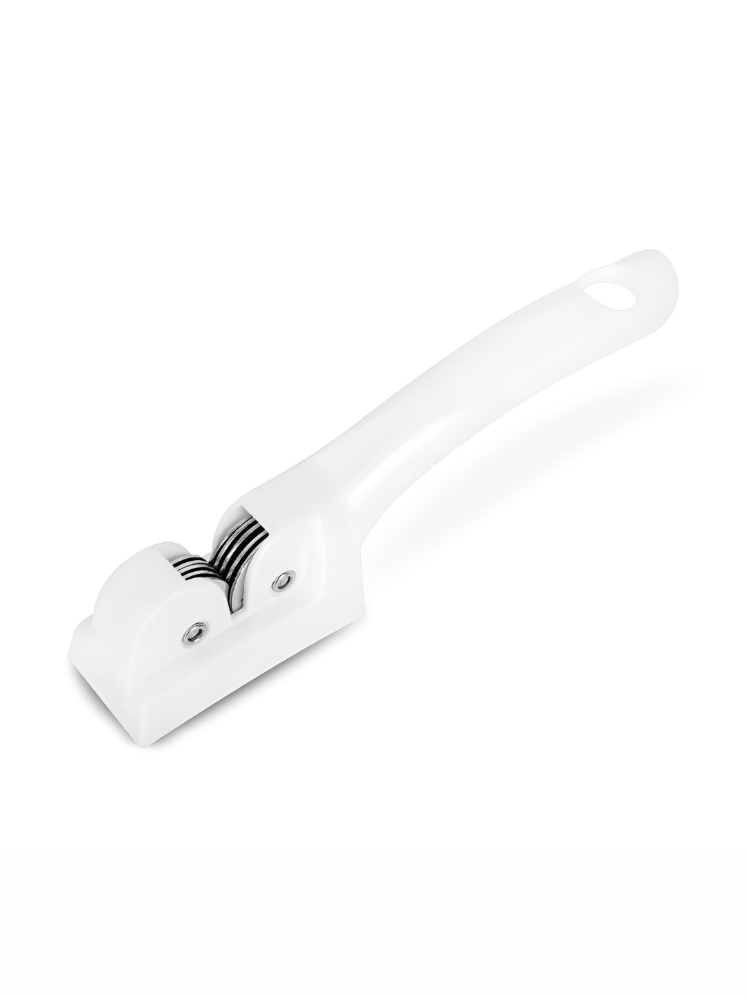 Fackelmann Arcadalina White Plastic & Stainless Steel Dishwasher Safe Knife Sharpener