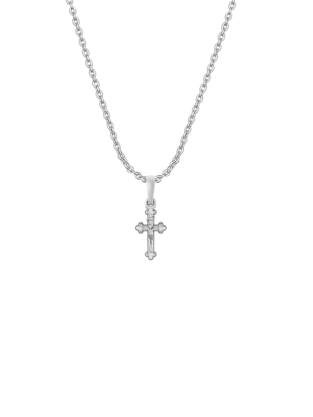 AKSHAT SAPPHIRE Unisex 925 Sterling Silver Jesus Pendant With Anchor Chains