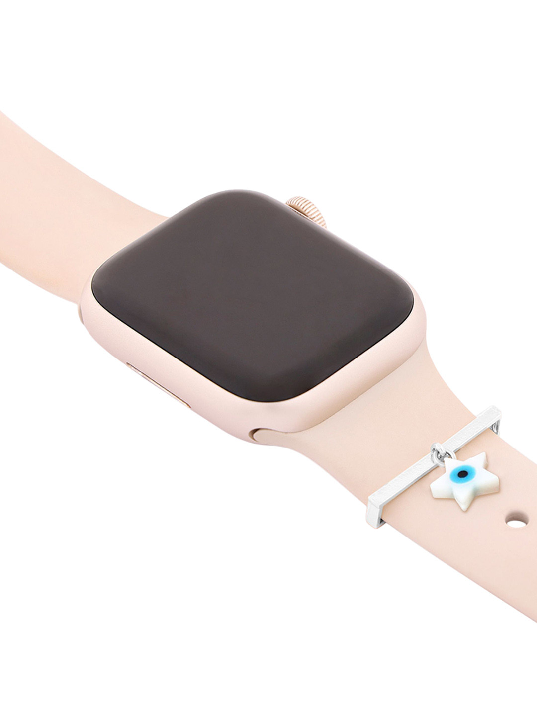 MINUTIAE Siver-Plated Crystal-Studded WatchCharm