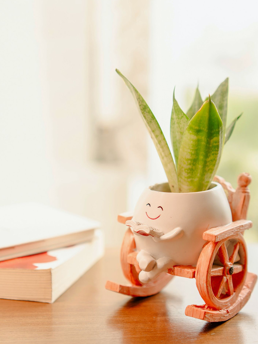 ArteCasa Beige Seat Of Stories Planter