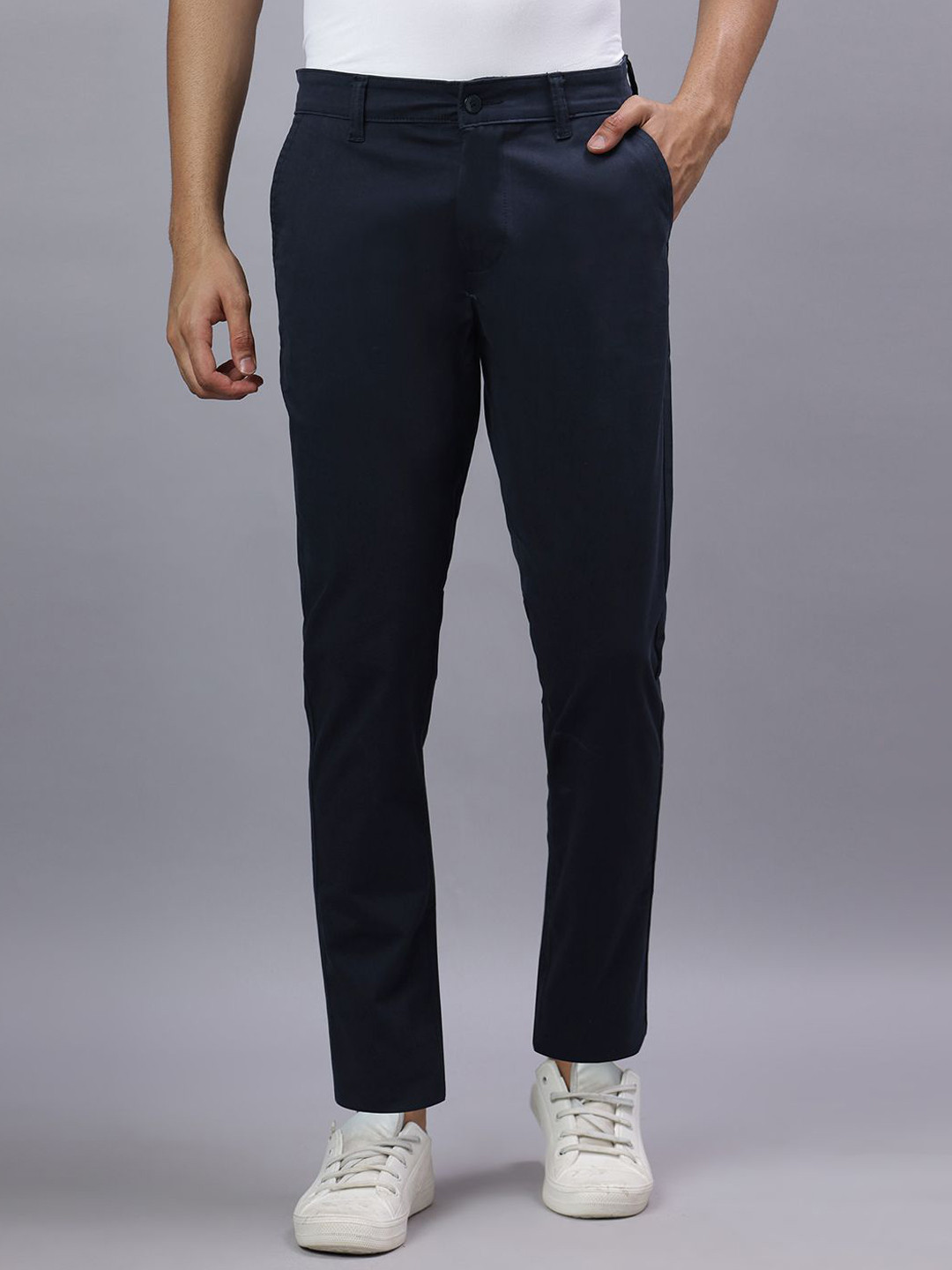 R.Code by The Roadster Life Co. Urban Slim Fit Cotton Chinos Trouser