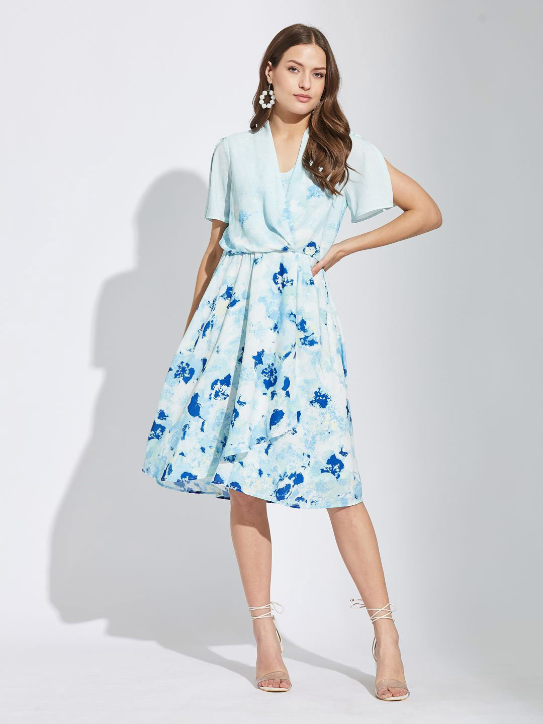 Latin Quarters Women Floral Tie & Dye Dyed A-Line Dress