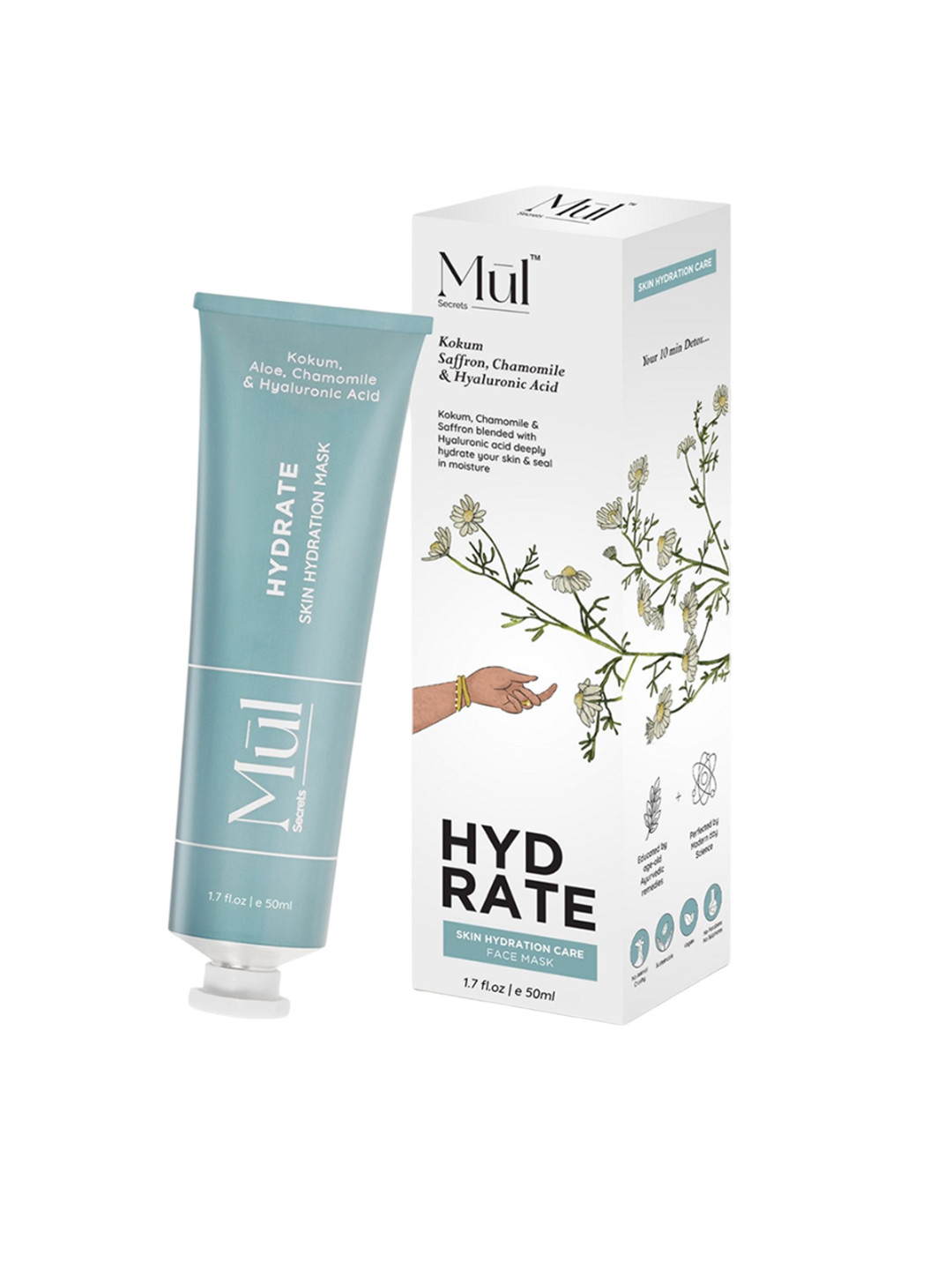 Mul Secrets Hydrate Skin Hydration Mask With Saffron & Aloe Vera - 50 ml