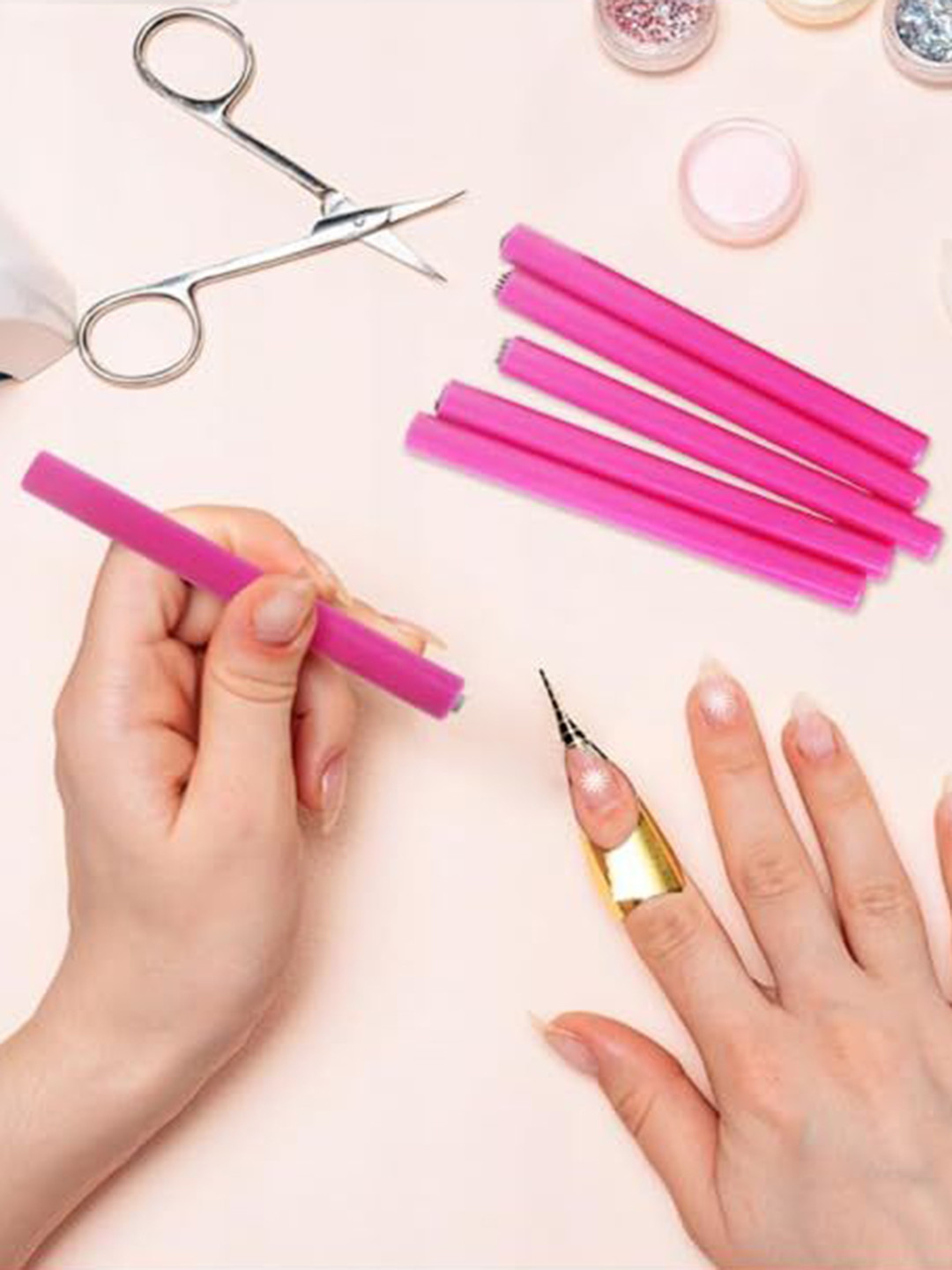 Ekinsu Set Of 6 Nail Art Pen Stamp Set