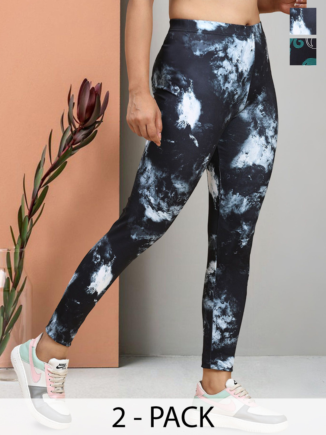 Moda Rapido Pack Of 2 Women Mid-Rise Lycra Jeggins