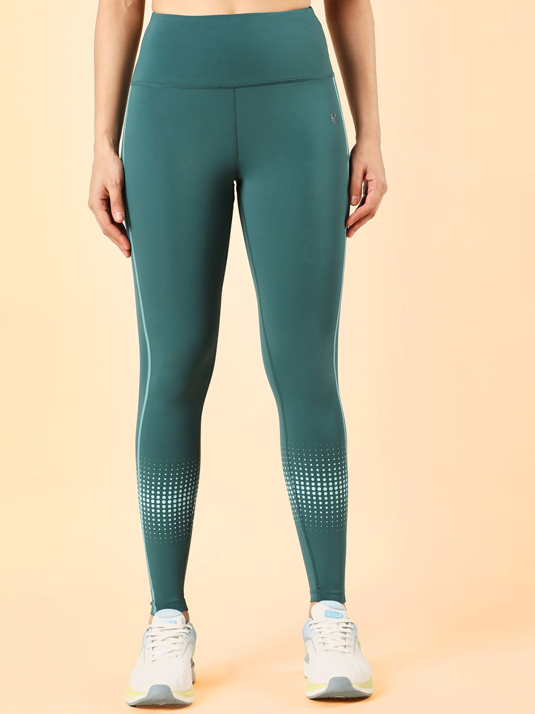 CULT Women's Teal Energy Map Printed COMFlex Tights