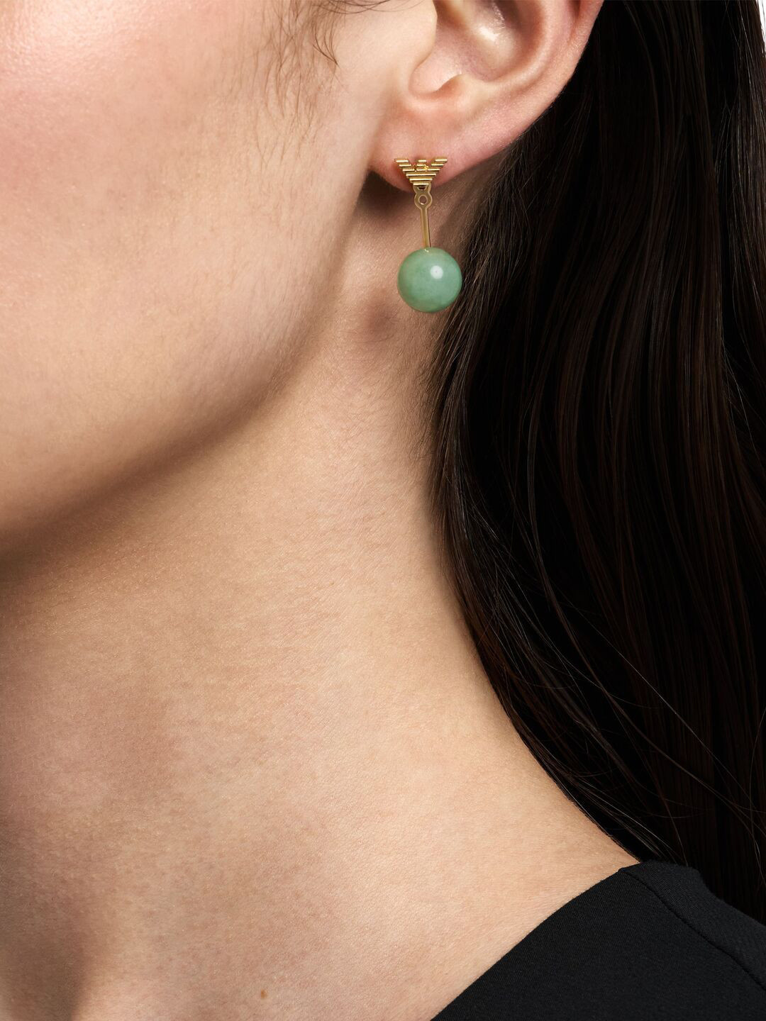 Emporio Armani Circular Drop Earrings