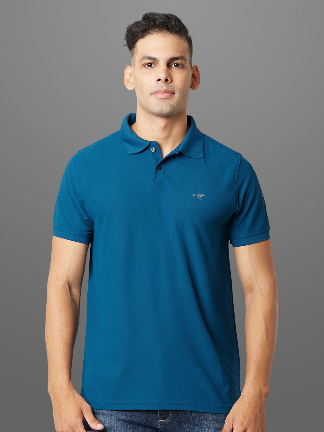 FROSEN FOX Men Polo Collar T-shirt