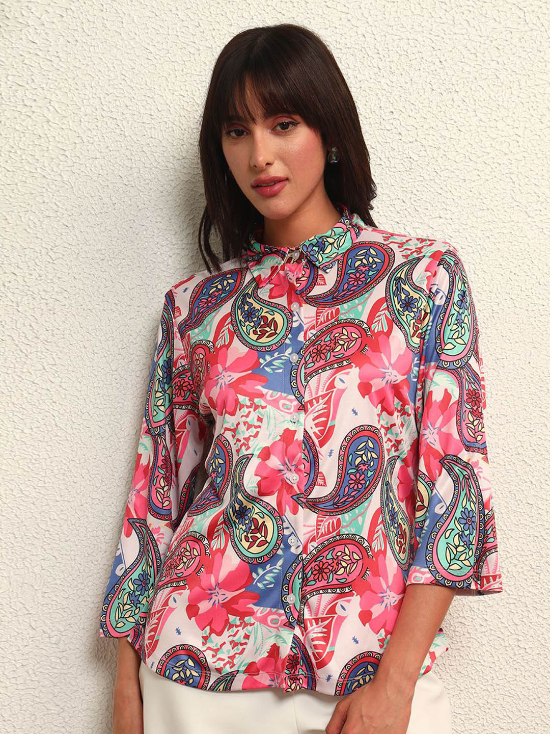 BAESD Women Standard Ethnic Motifs Casual Shirts