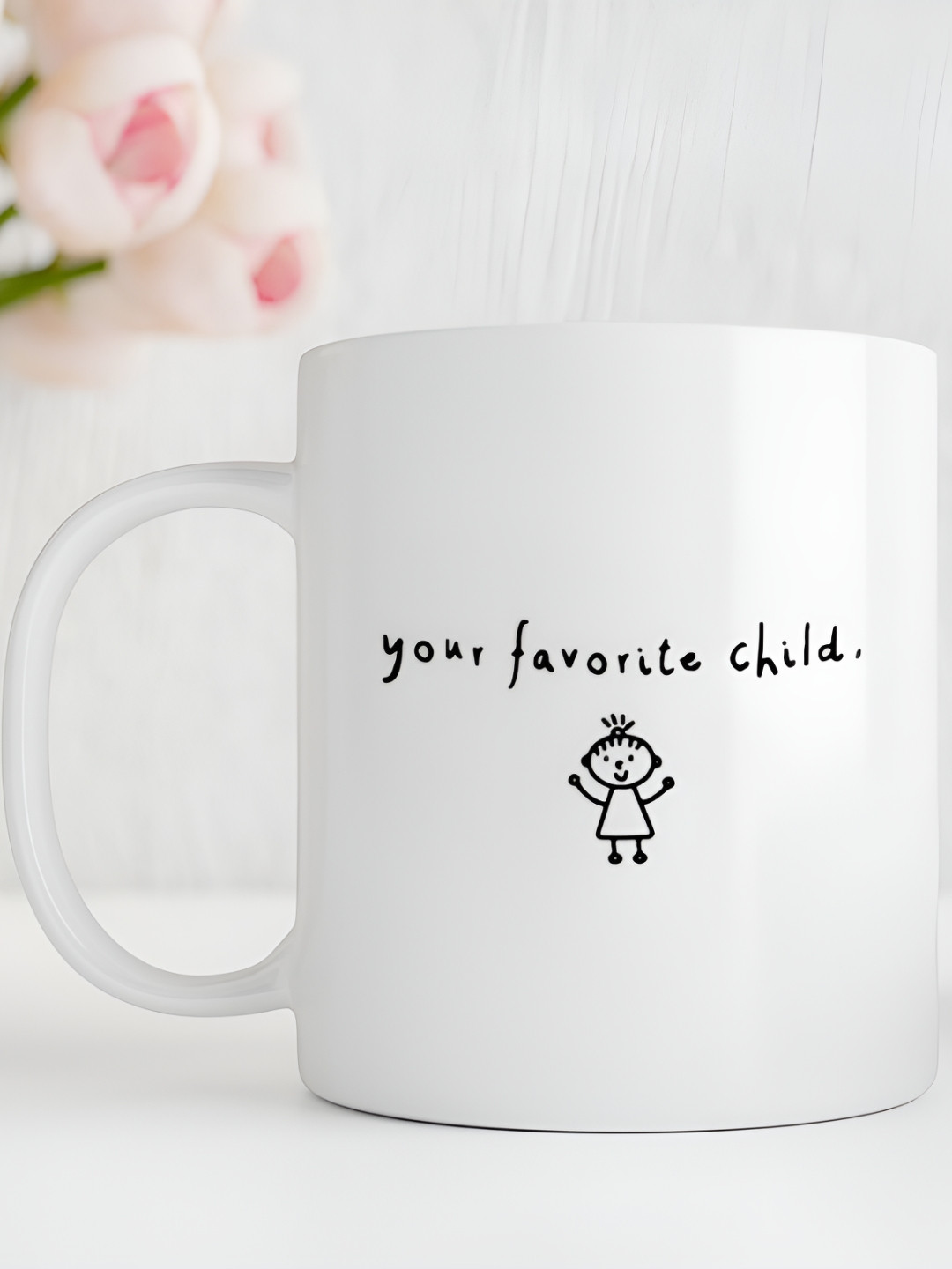 Giftii Best Employer White Typography Ceramic Microwave Safe Mug-325ml