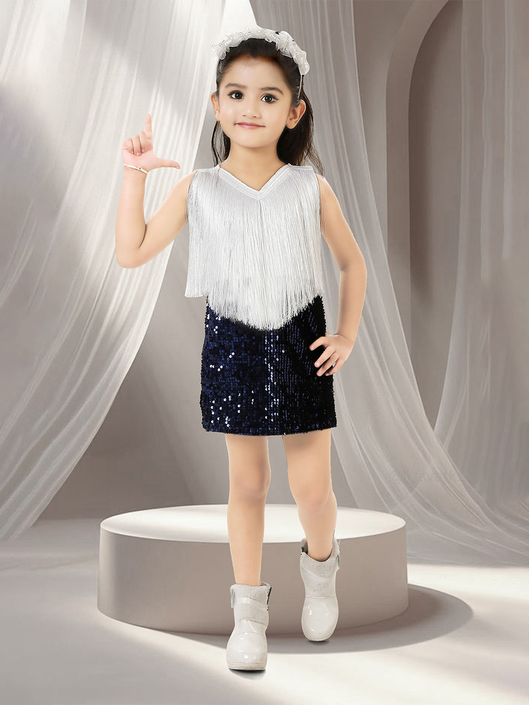 Billion Girls Empellished Shift Dress