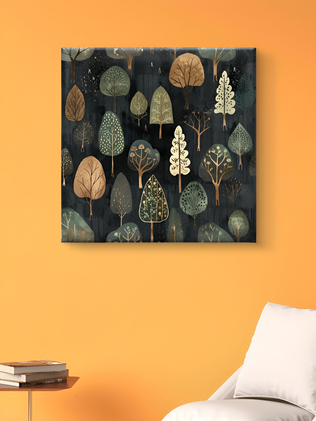 Livin'luxe Tree Canvas Wall Square Paintings Wall Art -20 x 20 In