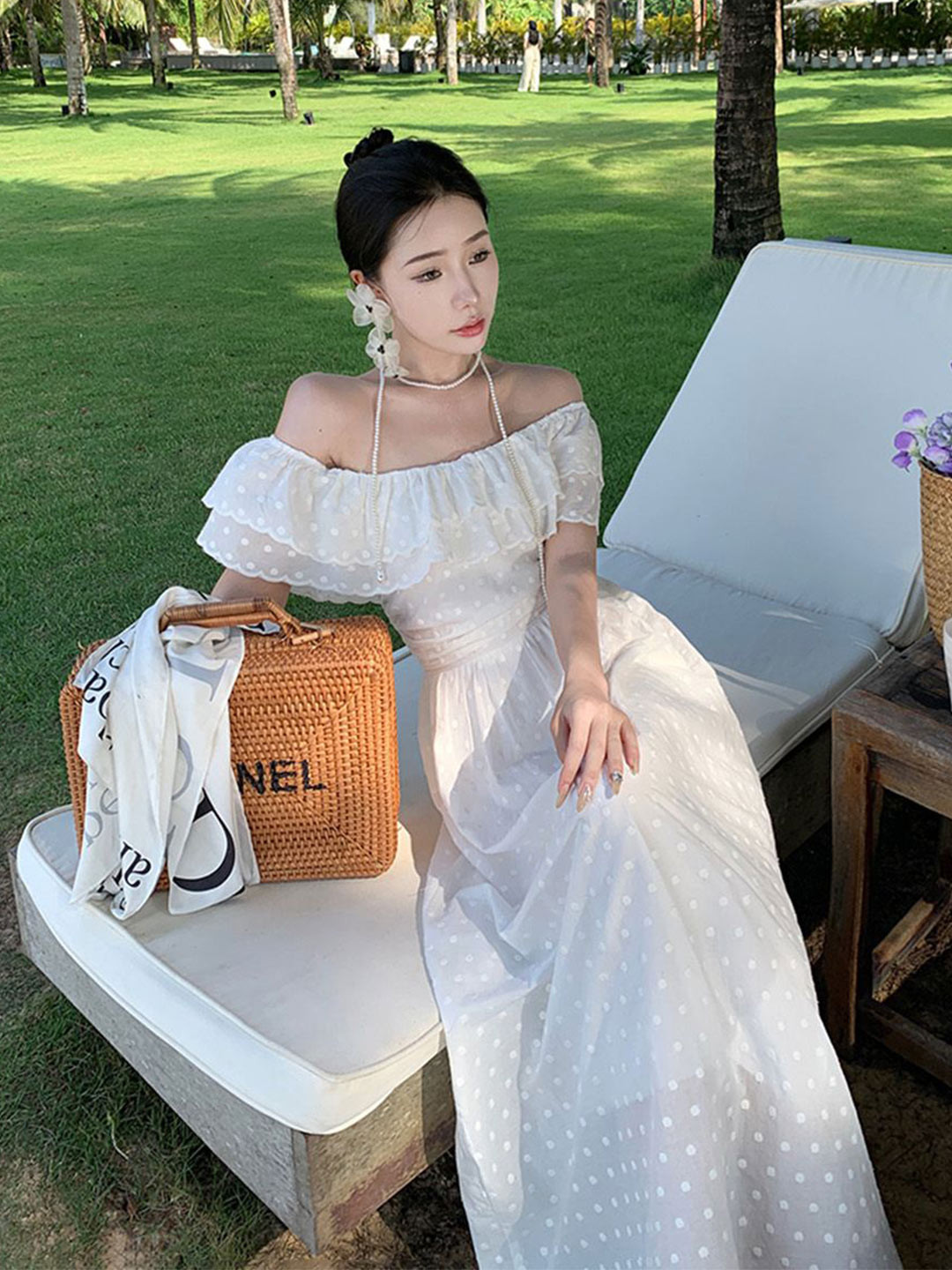 JC Mode Women Off-Shoulders A-Line Maxi Dress
