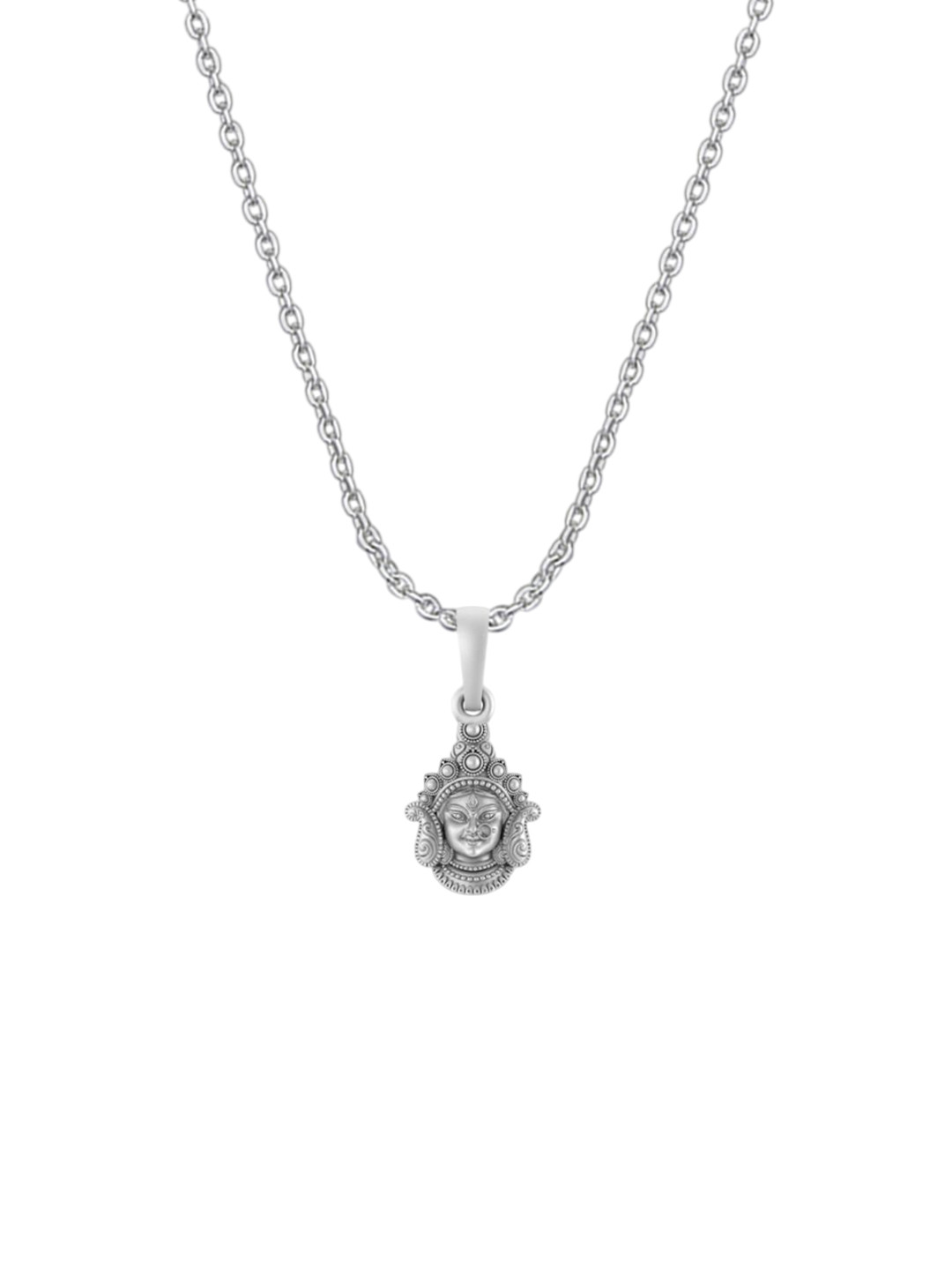 AKSHAT SAPPHIRE Unisex Durga Maa Pendant with Chain