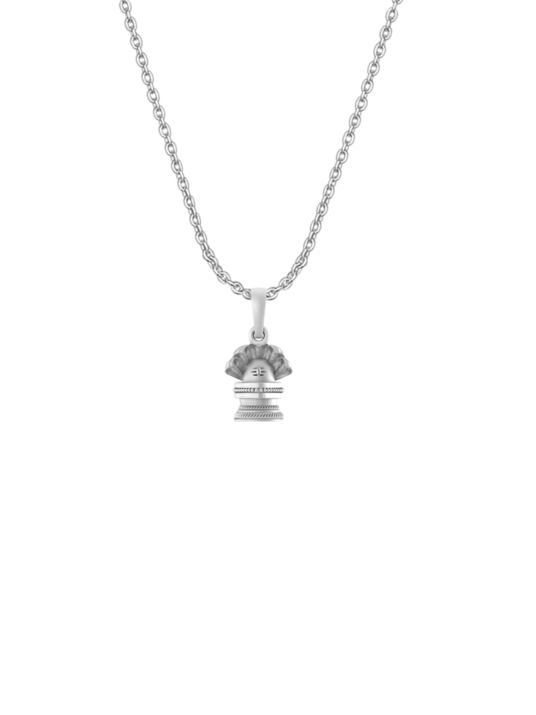 AKSHAT SAPPHIRE Unisex Shiv Linga Pendant with Chain