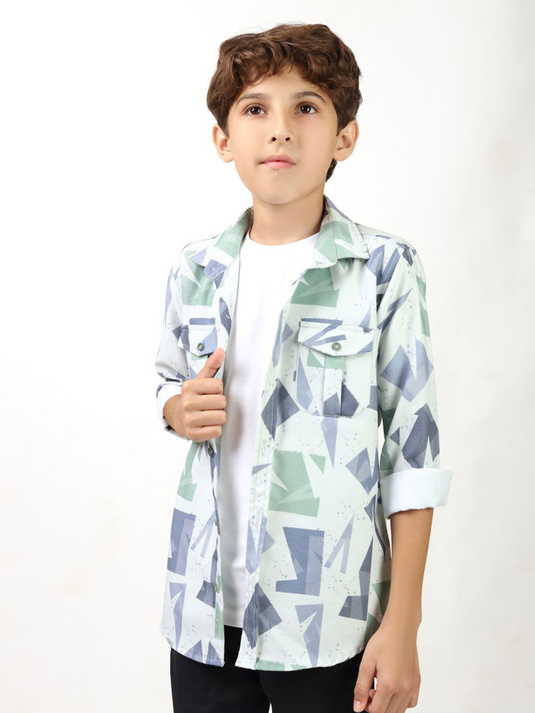 BEARSOUL Boys Printed Casual Shirt
