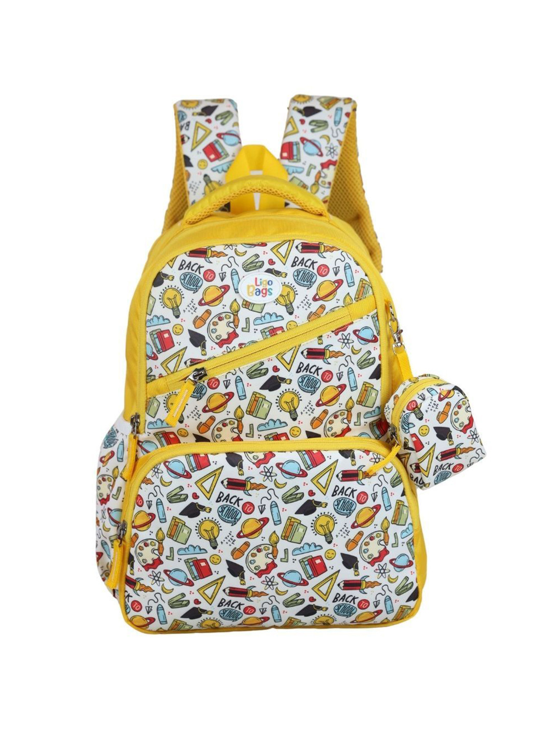 Ligo Bags 15 L Unisex Printed School Backpack