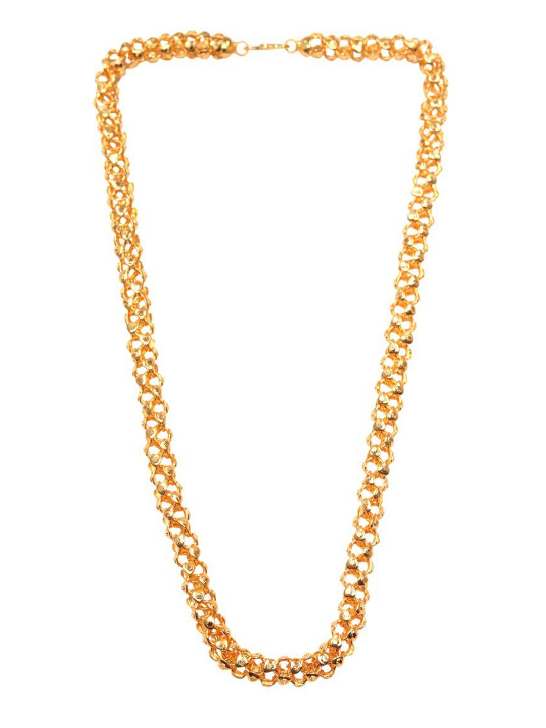 GOLD CASH Unisex Brass Gold-Plated Handcrafted Chain