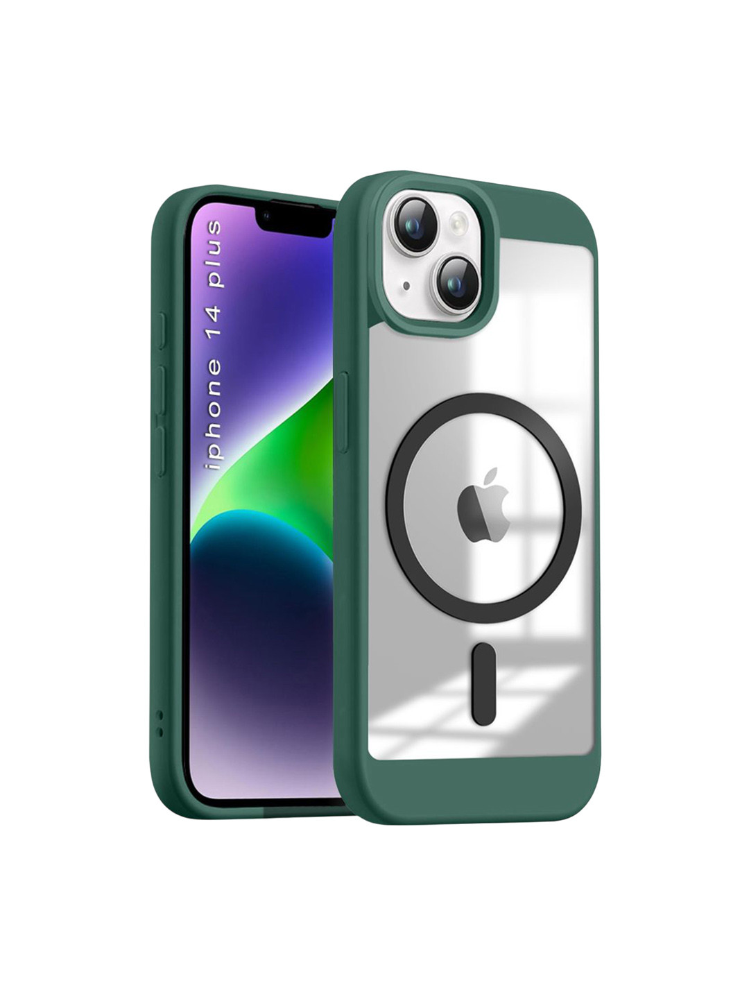 Luxury Kase Shockproof Transparent Clear Hard Back Cover Case For iPhone 14 Plus