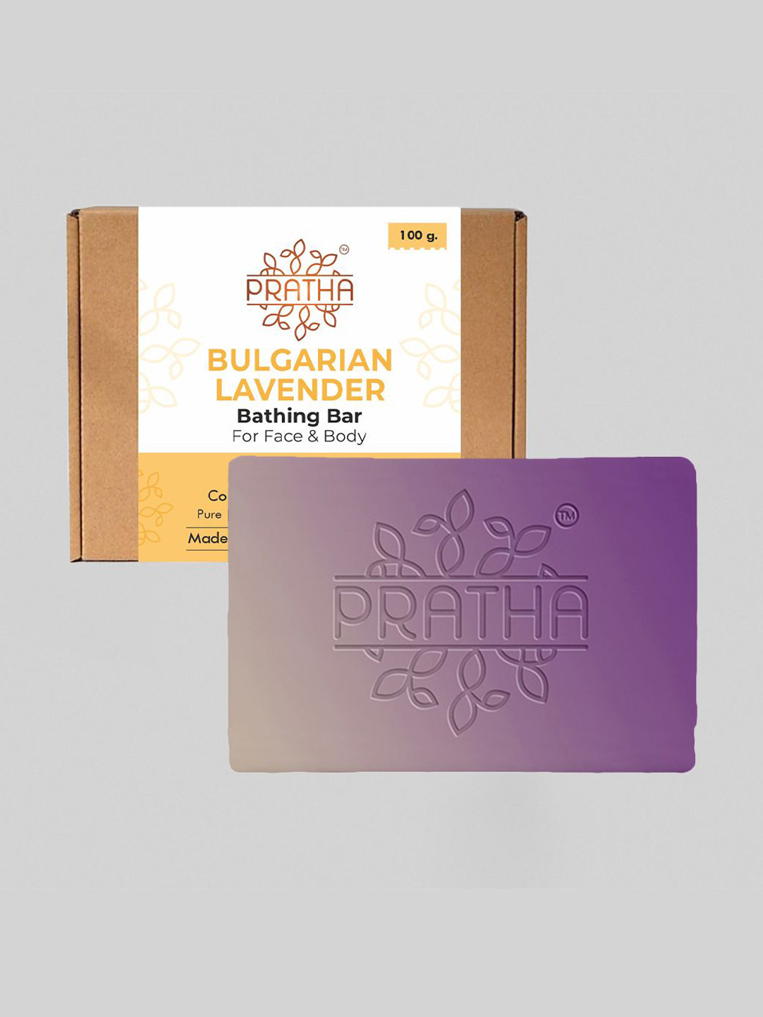 Pratha Bulgarian Lavender Cold Process Bathing Bar - 100 g
