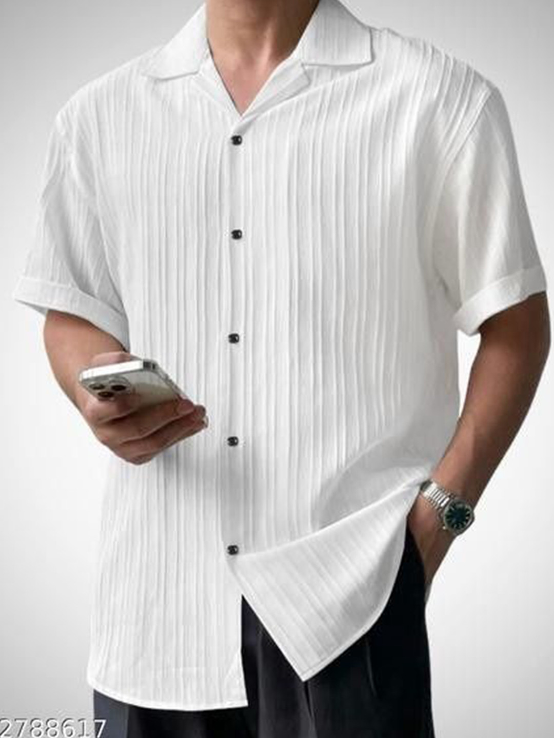 TRENDY TAILORS Men Striped Casual Shirt