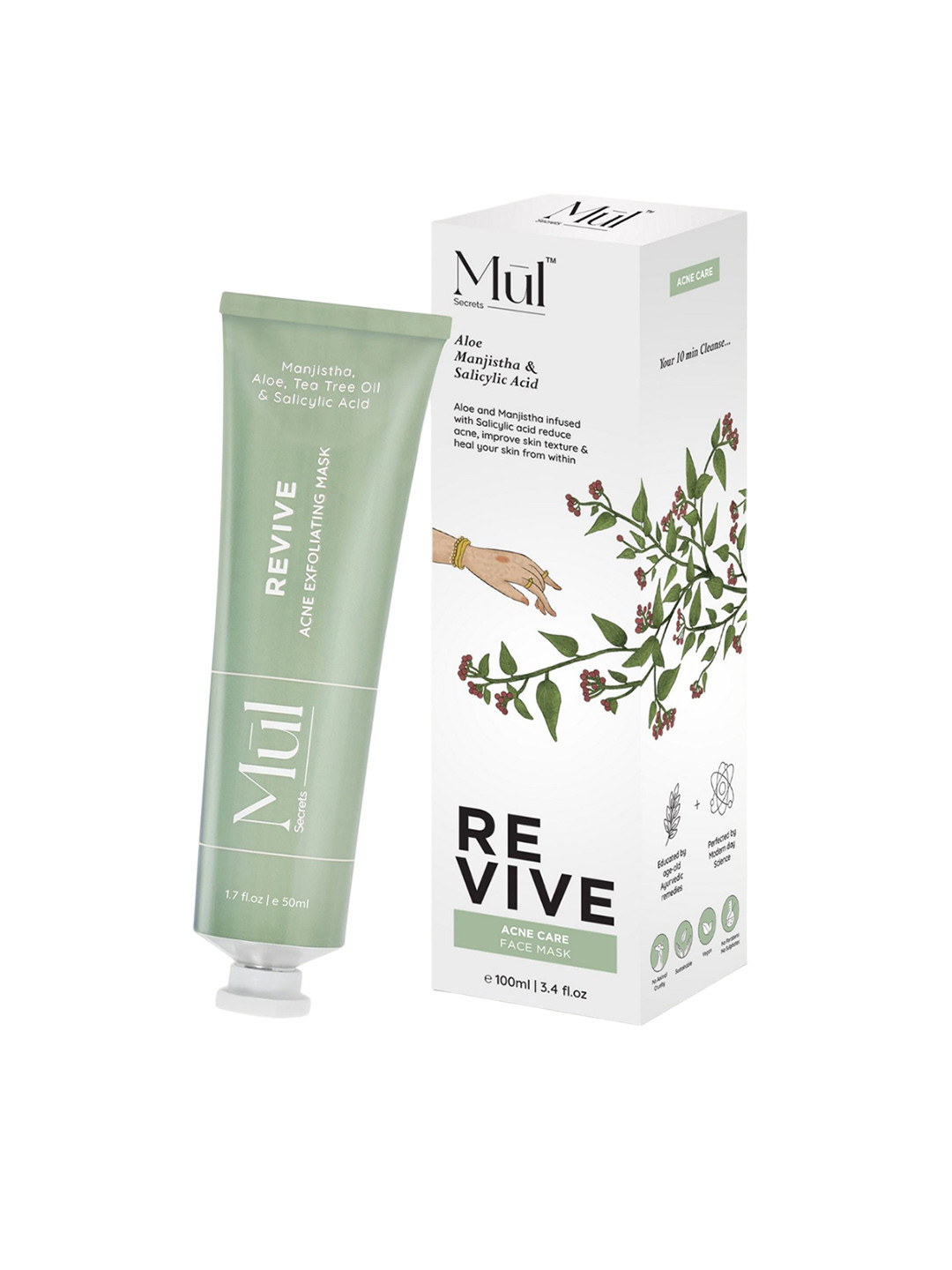 Mul Secrets Revive Acne Exfoliating Mask- 50 ml