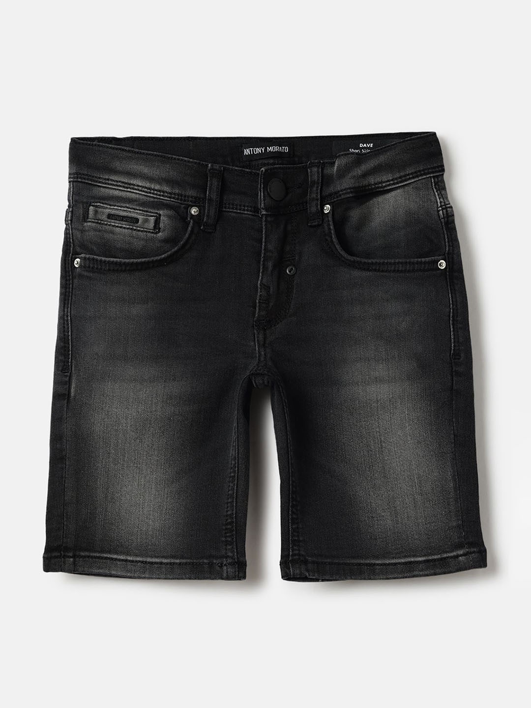 Antony Morato Boys Washed Skinny Fit Denim Shorts Technology
