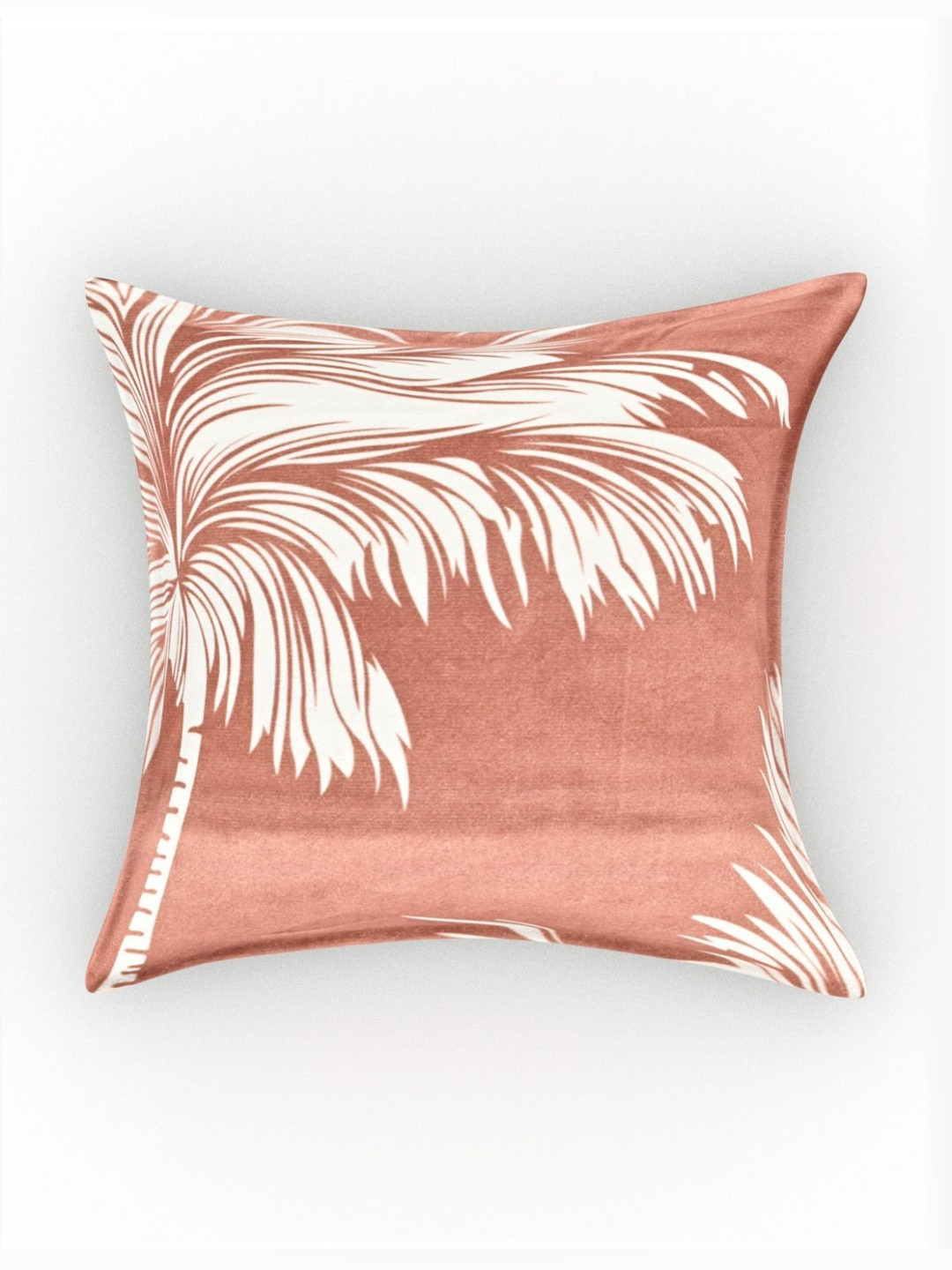METRO LIVING Beige & White 5 Pieces Printed Square Cushion Covers