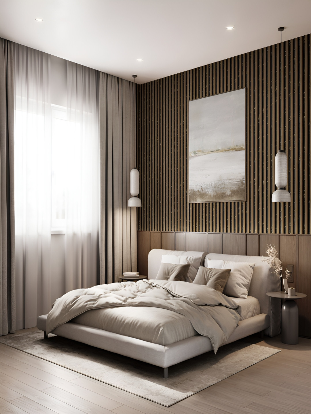 Fedora Wallpapers Wooden Streets Brown & Black 3D Printed Waterproof Wallpaper