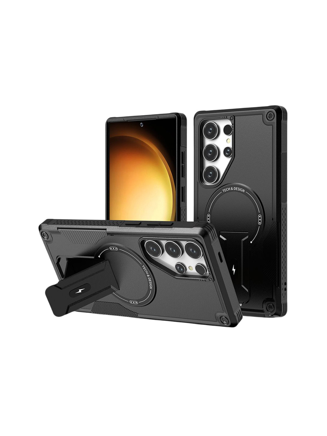 Luxury Kase Portable Kickstand Mag-Safe Compatible Magnetic Case