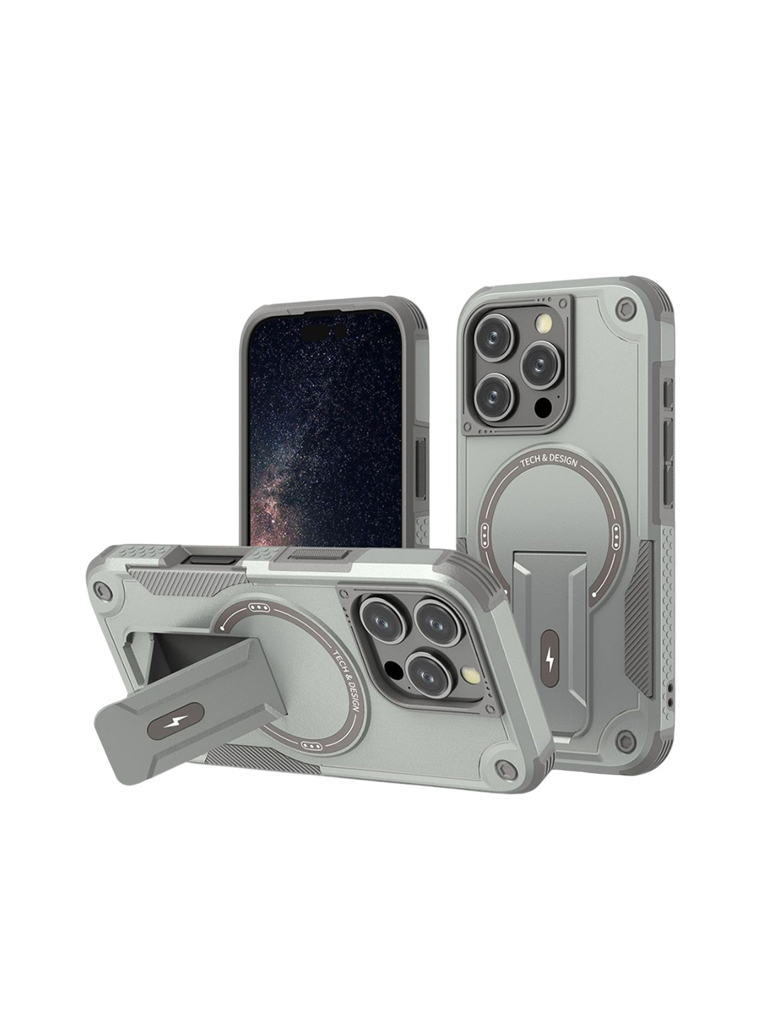 Luxury Kase Magnetic Case With Portable Kickstand Case For iPhone 16 Pro