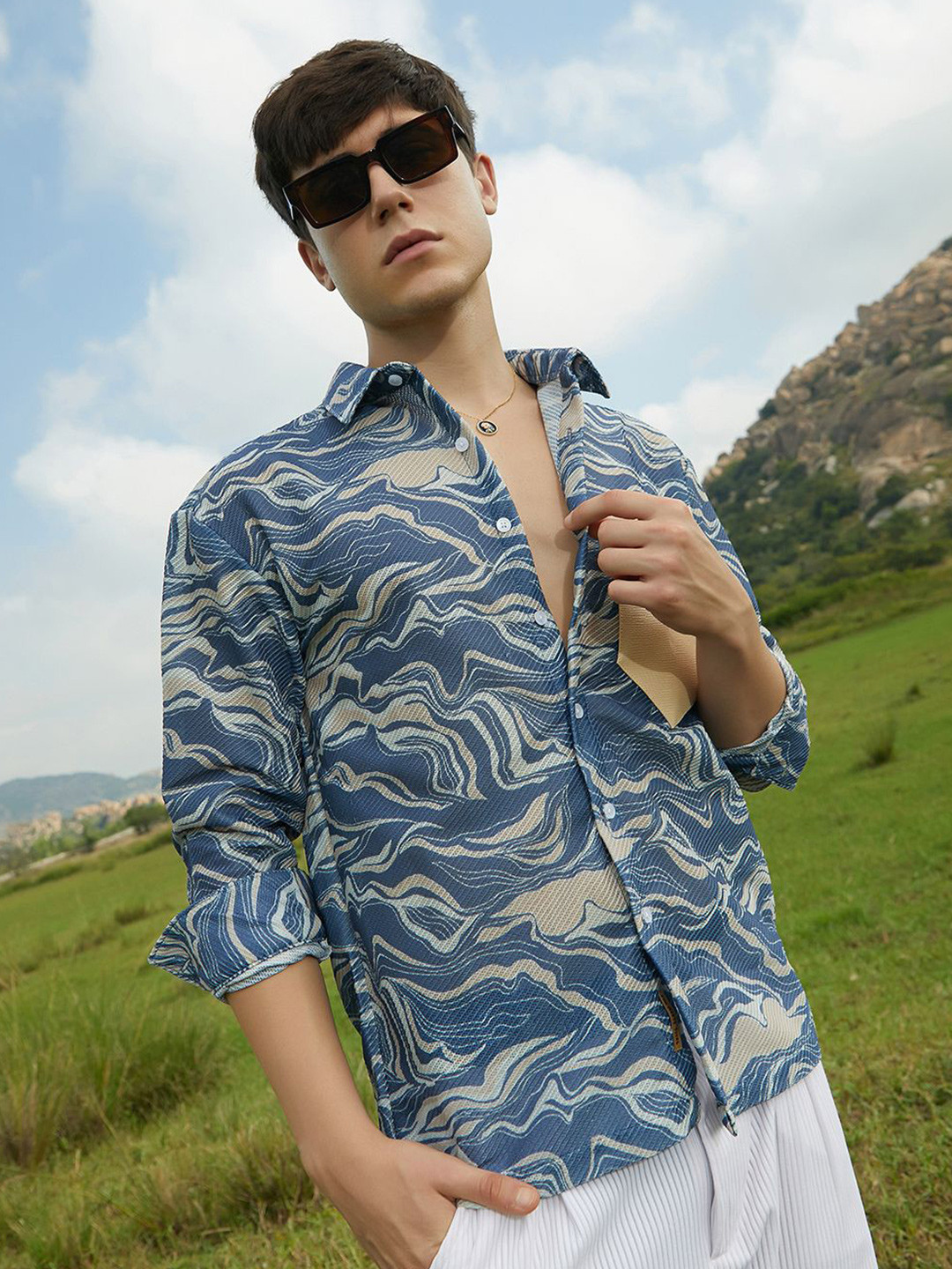 Campus Sutra Men Classic Printed Casual Shirts
