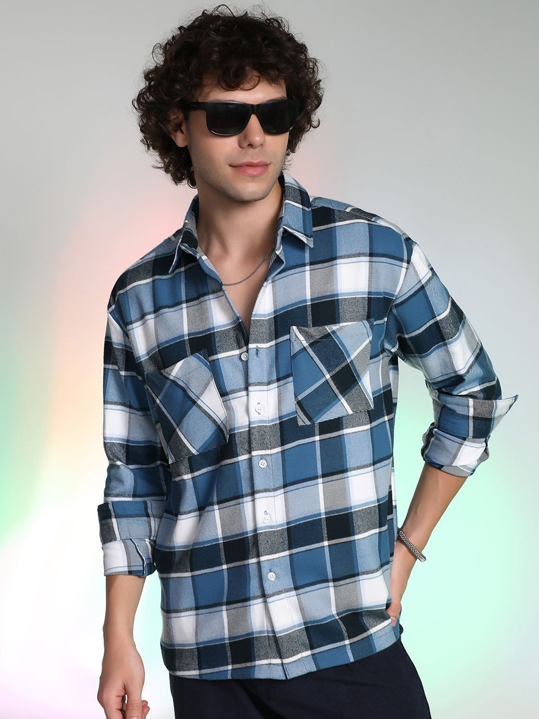 Campus Sutra Men Classic Checked Casual Shirts