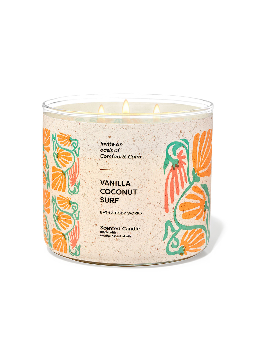 Bath & Body Works Vanilla Coconut Surf Scented 3-Wick Candle - 411g