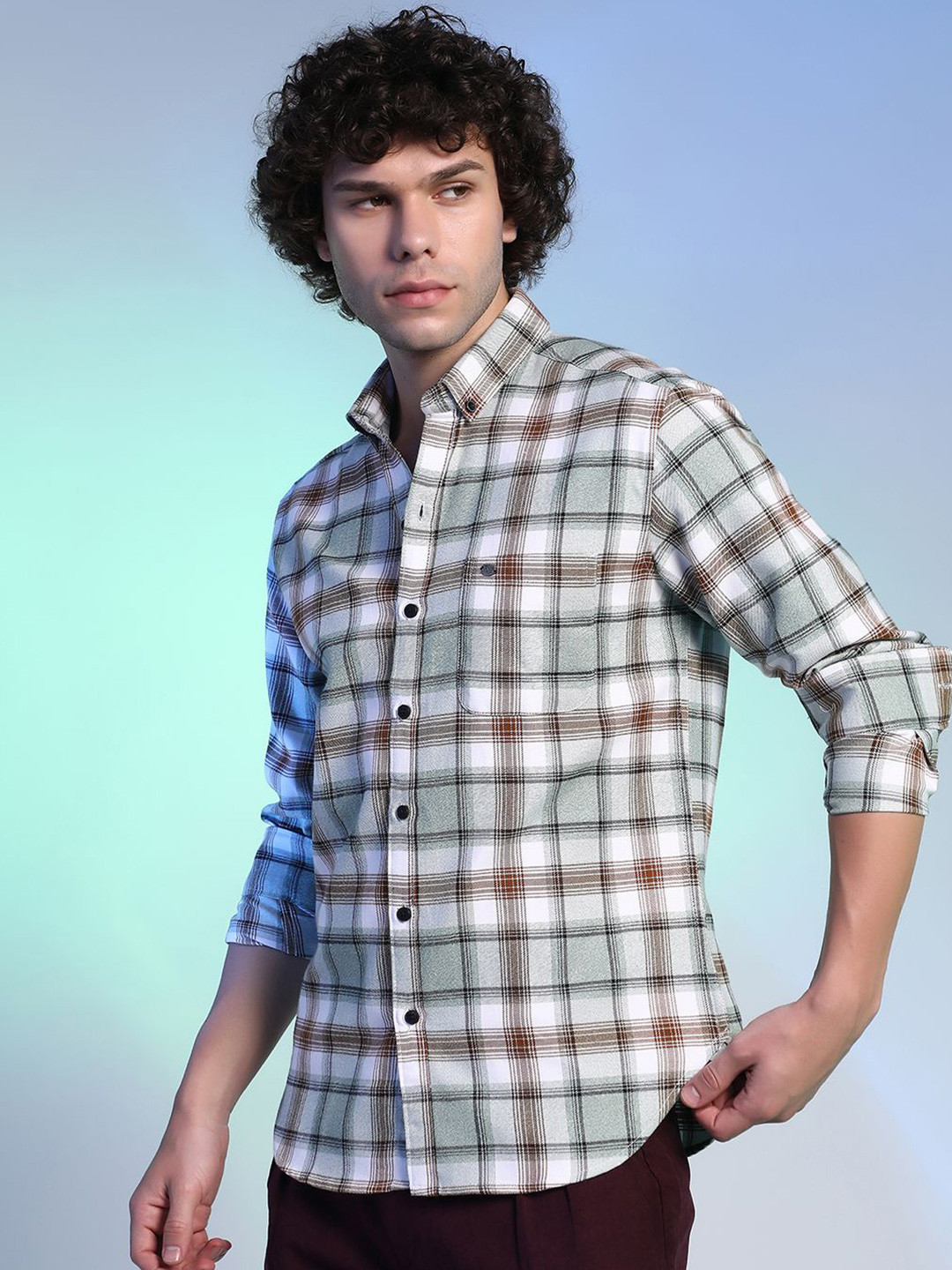 Campus Sutra Men Classic Checkered Casual Shirt